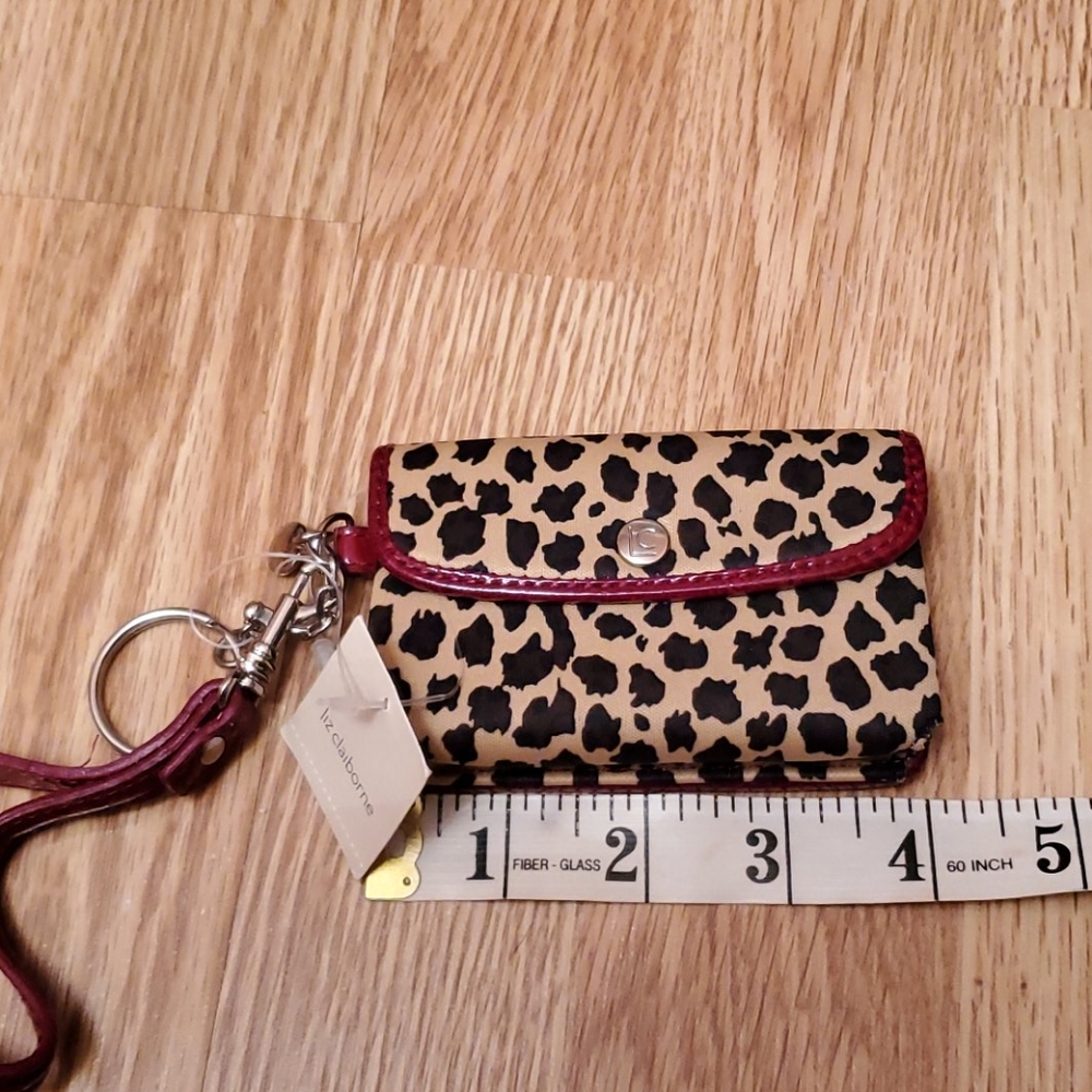 Vintage liz Claiborne cards holder and key chain